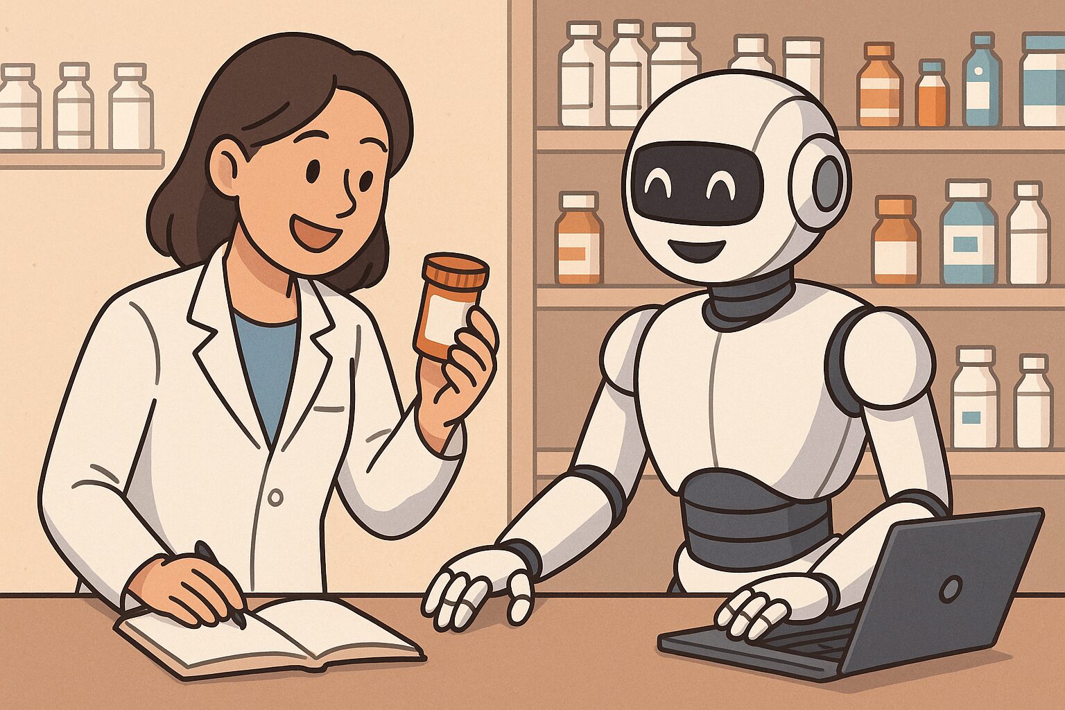 薬剤師×ロボット